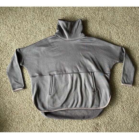 The North Face Womens Small Medium OVERSIZED Turtleneck Sweater High Low‎ Dolman - Picture 1 of 5